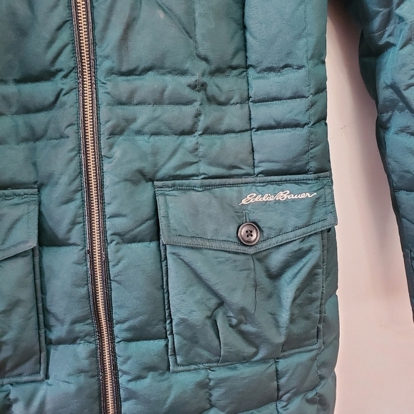 Eddie Bauer Women Coat Puffer Parka Green Size XS - Picture 5 of 16